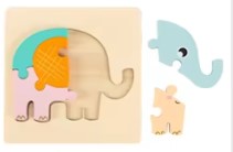 PuzzlePlane | Luchtig leerplezier - Houten vliegtuig puzzel voor peuters